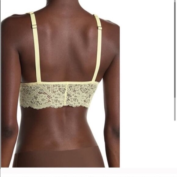 Free People Womens Teegan Longline Lace Trim Bralette Small - Picture 2 of 6